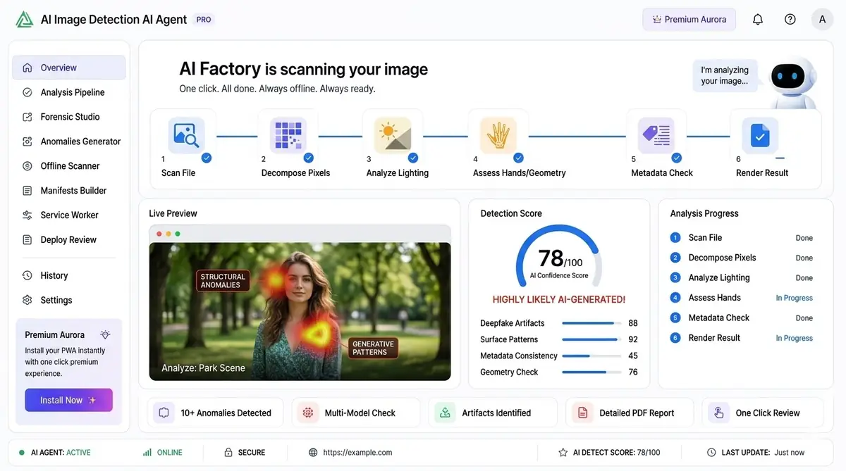 AI property survey dashboard — example of the AI tool dashboard software